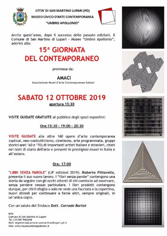 Sabato 12 ottobre 2019: Museo Civico d’Arte Contemporanea “Umbro Apollonio” Aperto
