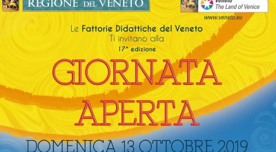 Domenica 13 ottobre 2019: 17^ edizione “GIORNATA APERTA”  delle Fattorie Didattiche del Veneto