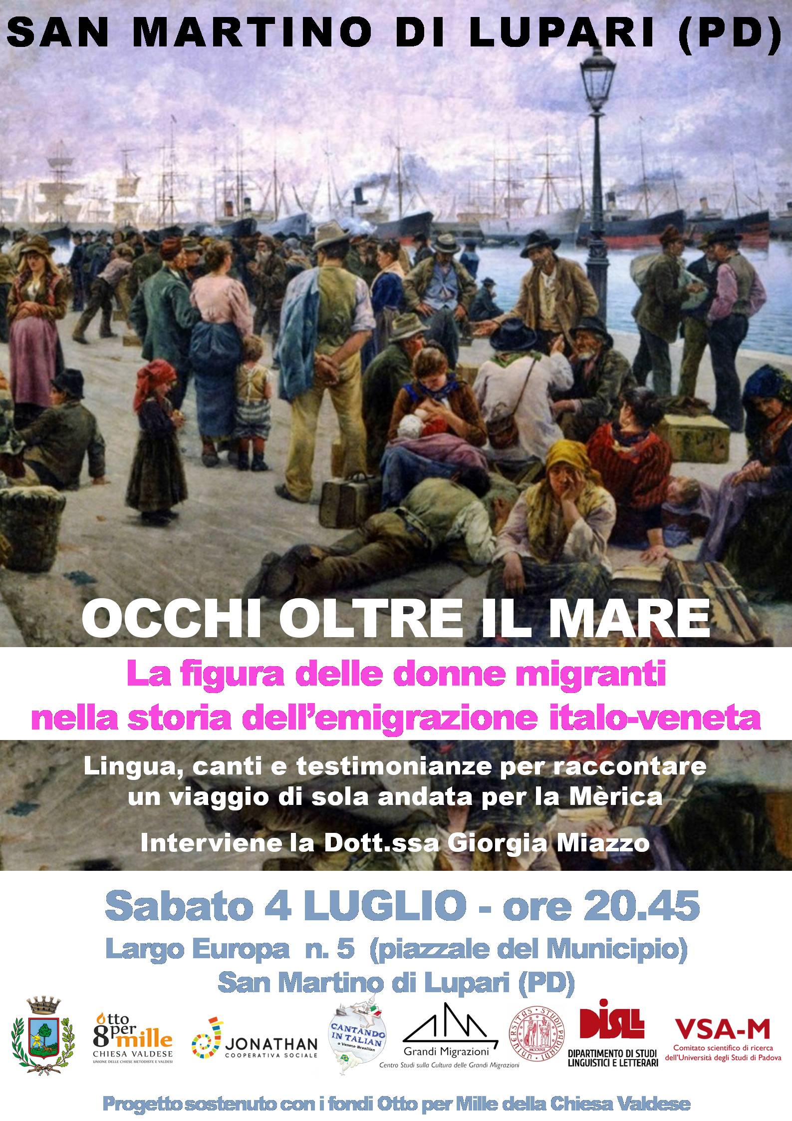 Sabato 4 luglio: “Occhi oltre il mare”