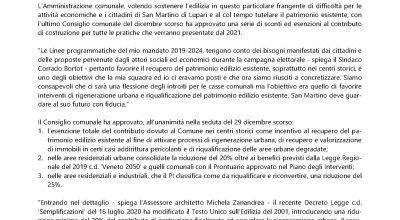 LA CITTÀ DI SAN MARTINO DI LUPARI SOSTIENE LA RIGENERAZIONE URBANA ATTRAVERSO SCONTI AL CONTRIBUTO DI COSTRUZIONE