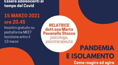 Aspetti psico-relazionali a seguito della pandemia: Incontri on line organizzati dall’Associazione Ci.effe.pi “Antonio Antonello”