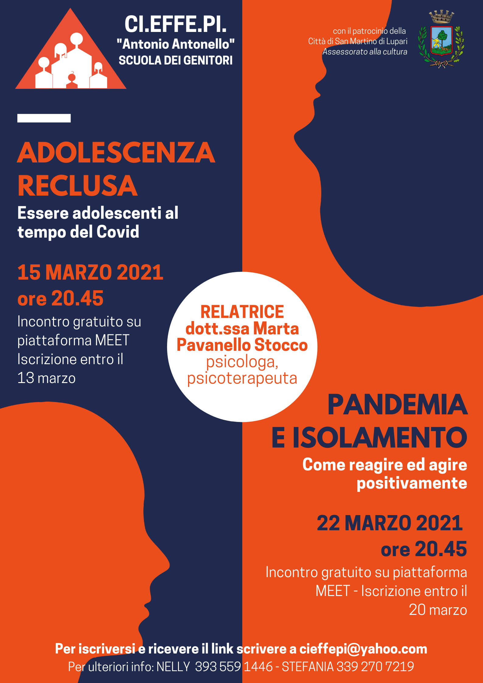Aspetti psico-relazionali a seguito della pandemia: Incontri on line organizzati dall’Associazione Ci.effe.pi “Antonio Antonello”