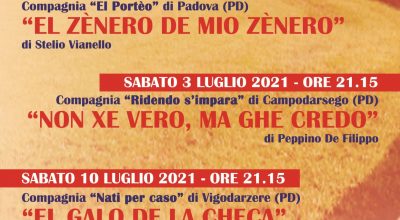 1^ EDIZIONE 2021 DELLA RASSEGNA “TEATRO D’ESTATE”