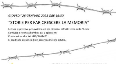 GIORNATA DELLA MEMORIA 2023