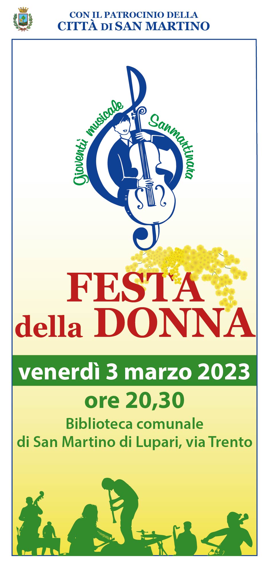 Venerdì 3 marzo 2023 ore 20:30