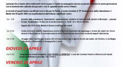 COMMEMORAZIONI DEL 25 E 29 APRILE 2023