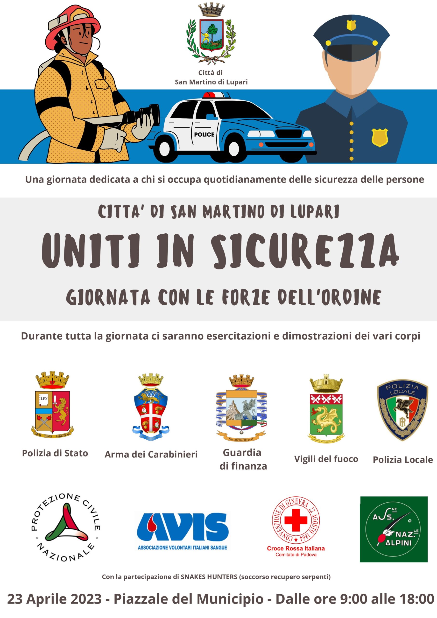 UNITI IN SICUREZZA – GIORNATA CON LE FORZE DELL’ORDINE