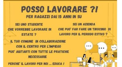 AL VIA IL PROGETTO “POSSO LAVORARE?!”