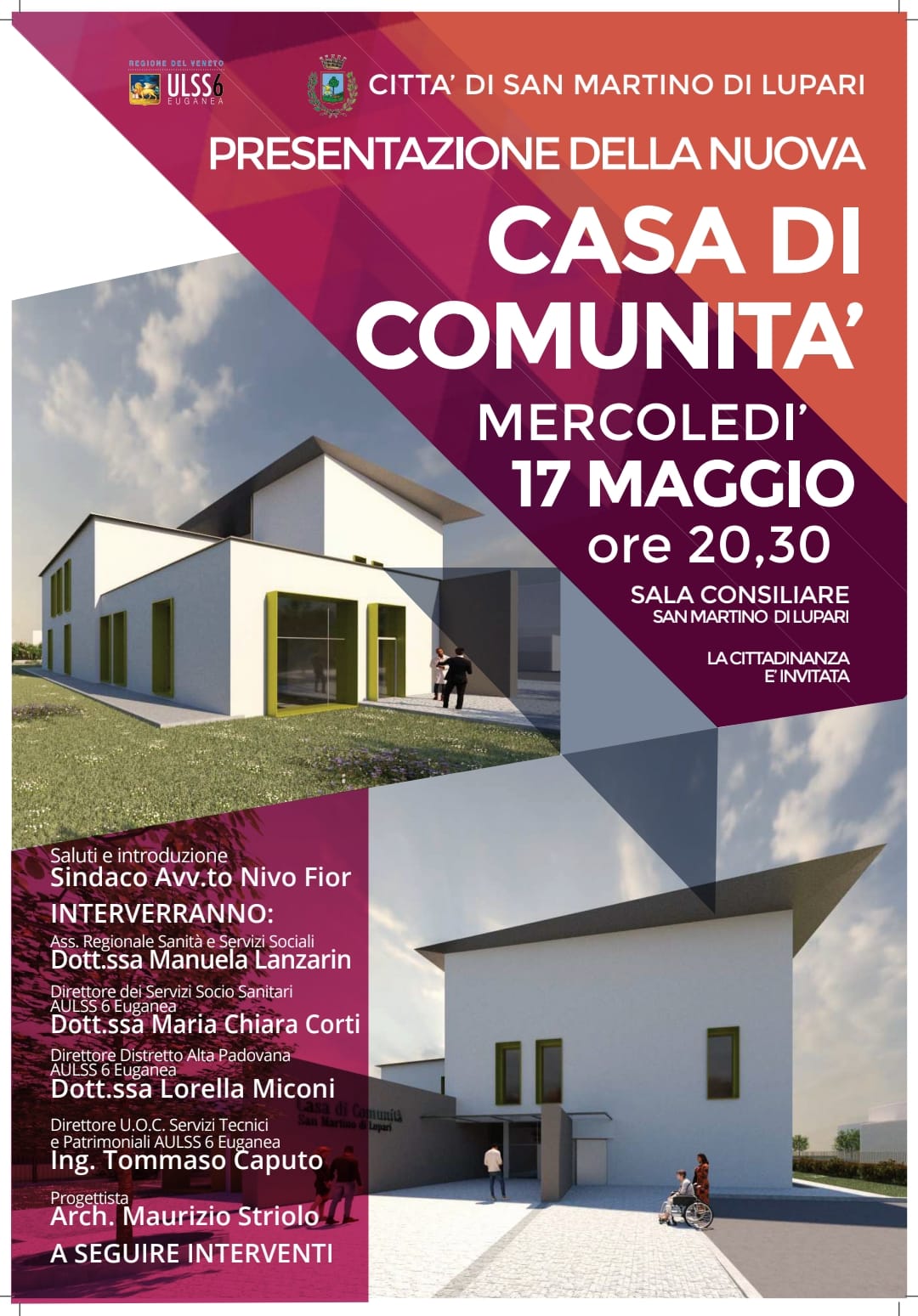 PRESENTAZIONE DELLA NUOVA CASA DI COMUNITA’