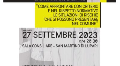 PRESENTAZIONE PIANO PROTEZIONE CIVILE DI SAN MARTINO DI LUPARI