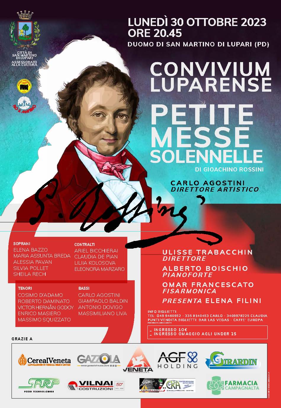 CONCERTO “PETITE MESSE SOLENELLE” di Gioacchino Rossini