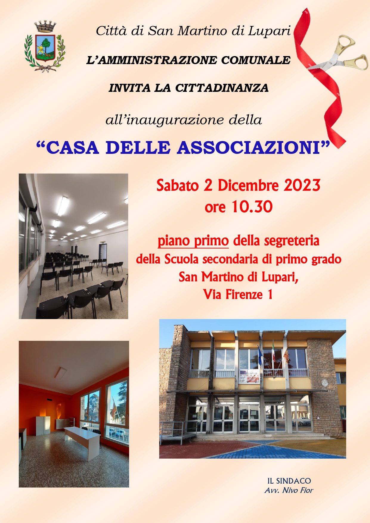 INAUGURAZIONE “CASA DELLE ASSOCIAZIONI”