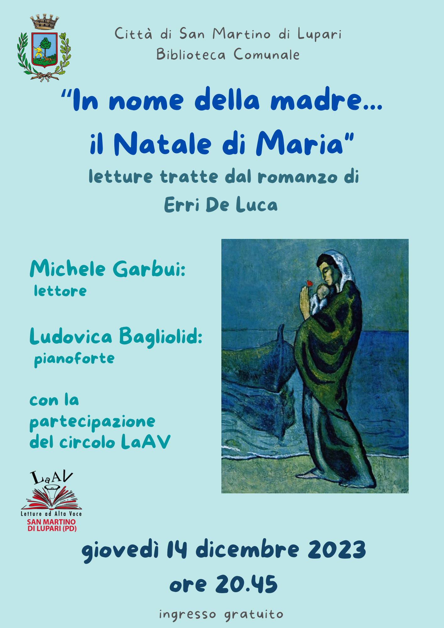 “IN NOME DELLA MADRE…IL NATALE DI MARIA” Letture di Natale