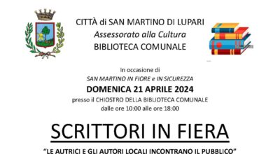 SCRITTORI IN FIERA – “LE AUTRICI E GLI AUTORI LOCALI INCONTRANO IL PUBBLICO”