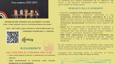 CONTRIBUTO REGIONALE “BUONO SCUOLA” A.S. 2023/2024