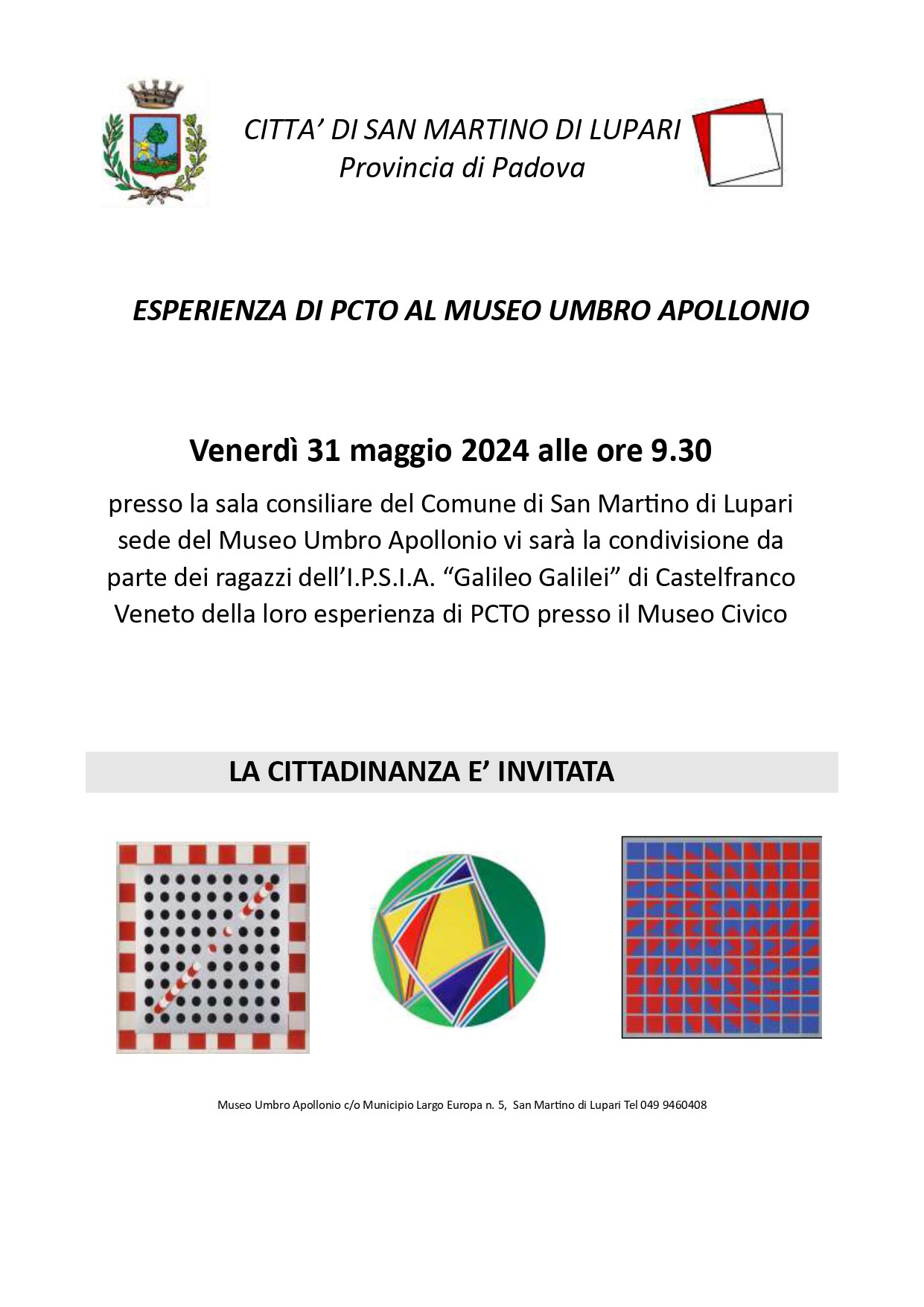 ESPERIENZA DI PCTO AL MUSEO UMBRO APOLLONIO