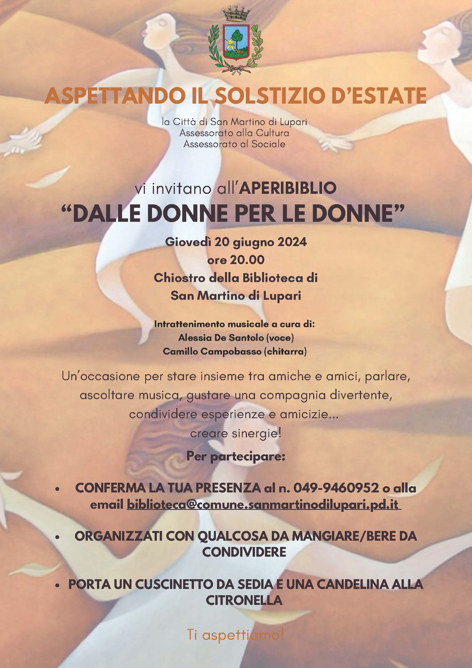 ASPETTANDO IL SOLSTIZIO D’ESTATE. Aperibiblio “DALLE DONNE PER LE DONNE”