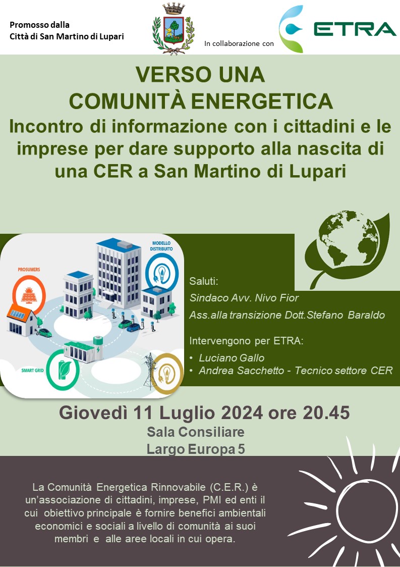VERSO UNA COMUNITA’ ENERGETICA – INCONTRO DI INFORMAZIONE