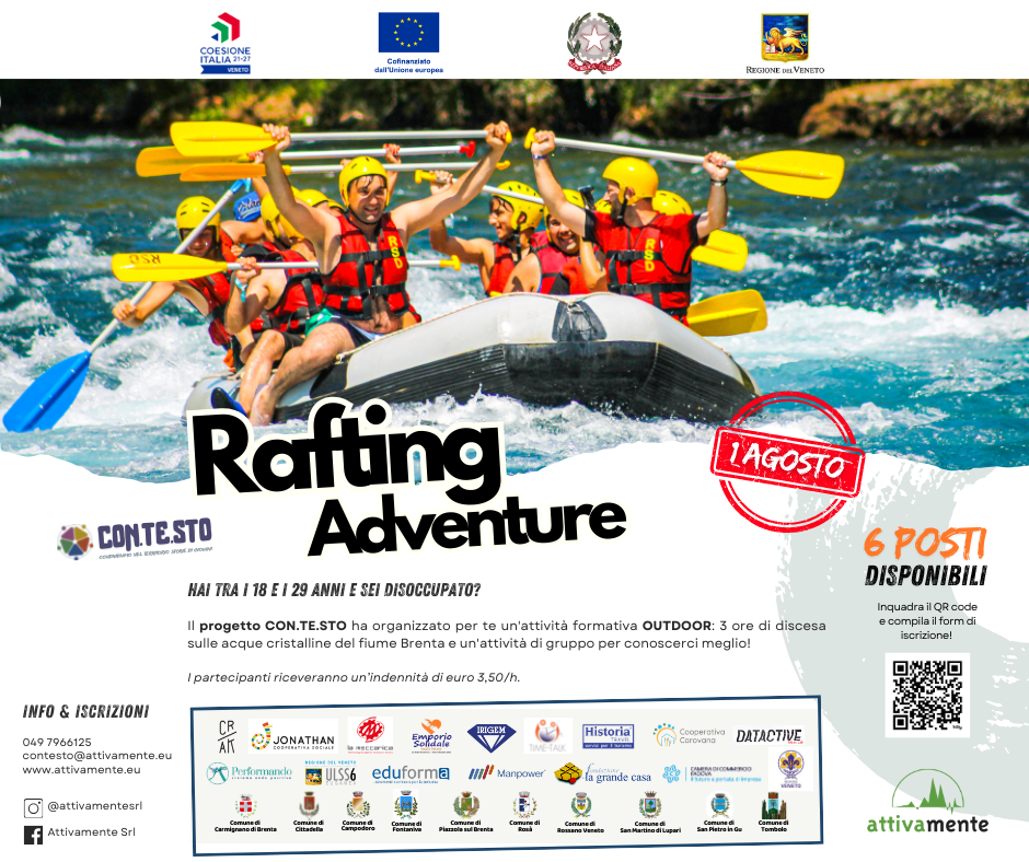 GIORNATA DI FORMAZIONE OUTDOOR RAFTING CON CON.TE.STO!