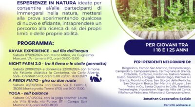 PROGETTO “STOCONTE 2024” – 2° CICLO DI 6 ATTIVITA’ OUTDOOR TRAINING PER GIOVANI DAI 18 AI 25 ANNI