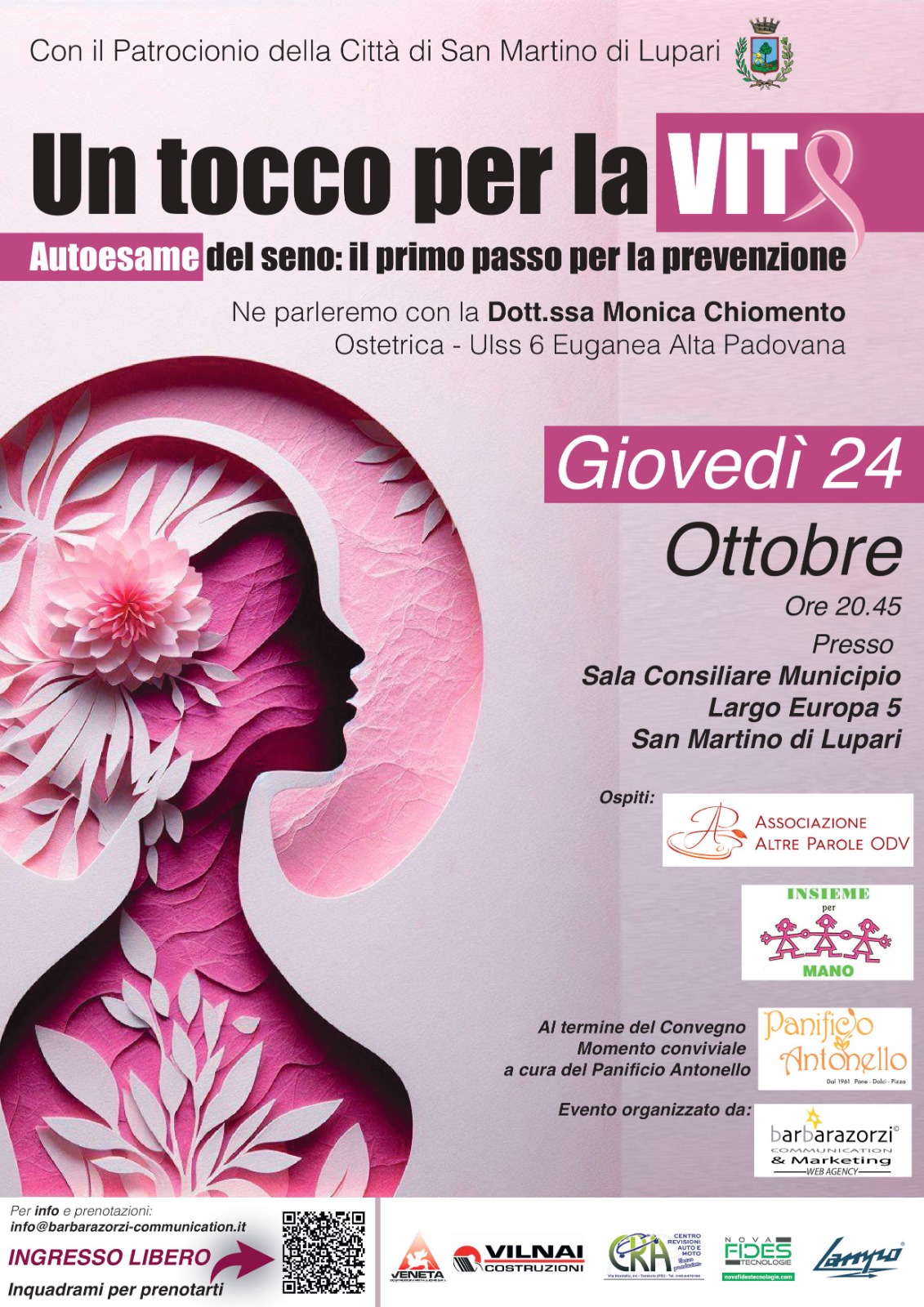 SERATA INFORMATIVA – UN TOCCO PER LA VITA