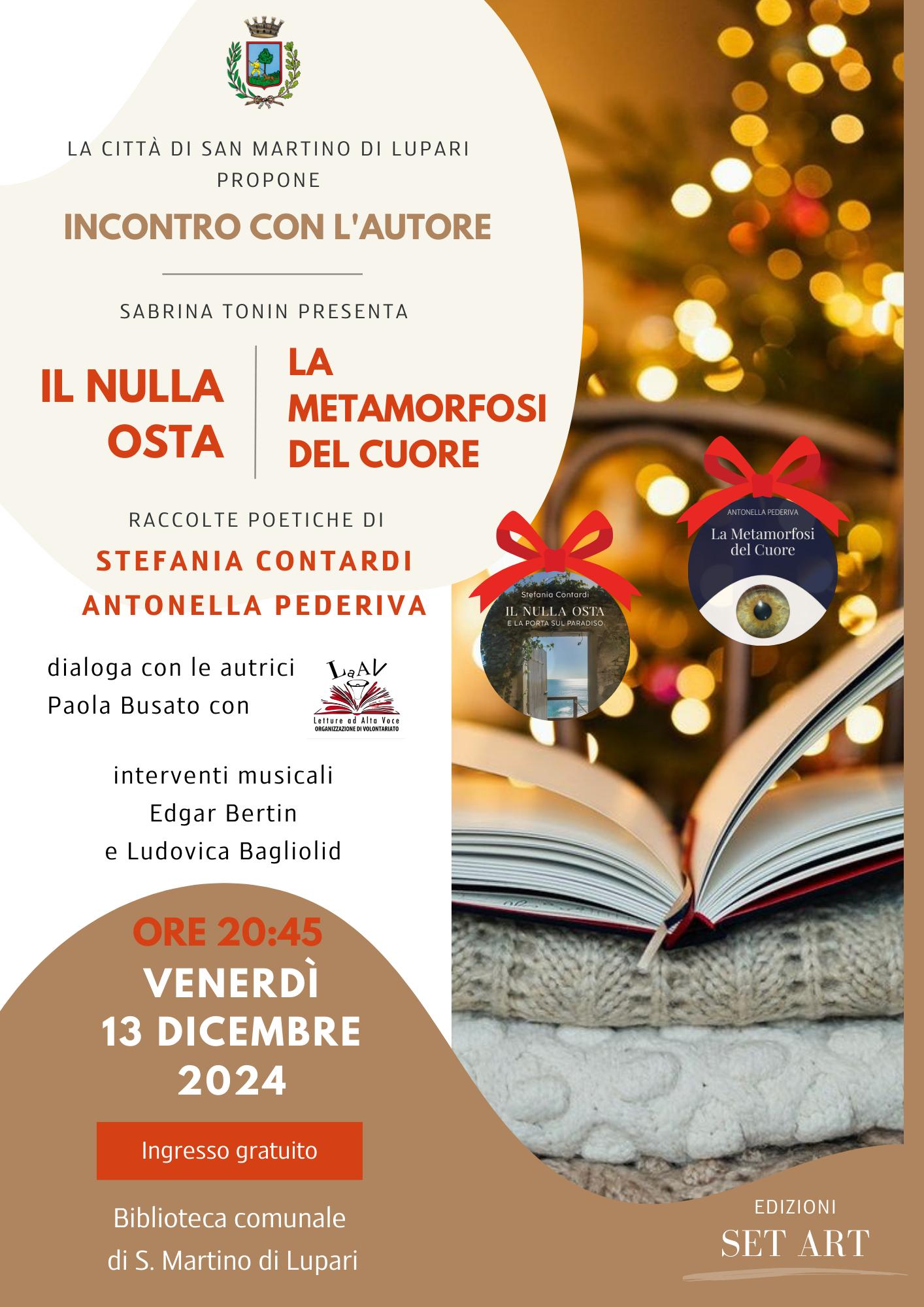 INCONTRO CON LE AUTRICI – STEFANIA CONTARDI e ANTONELLA PEDERIVA